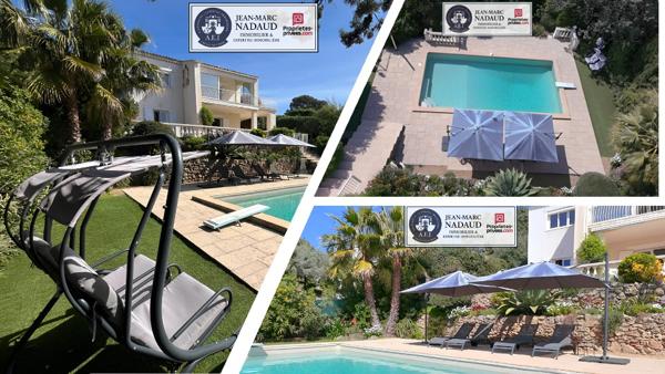 Villa Familiale  T2/T3 + T4 avec piscine ,vue Mer, sans vis à vis