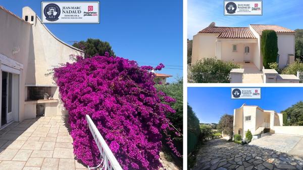 Villa Familiale  T2/T3 + T4 avec piscine ,vue Mer, sans vis à vis