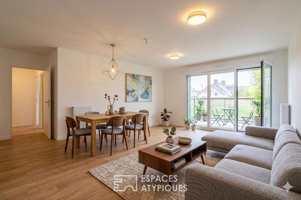 Appartement contemporain de 66m2 avec 2 chambres à quelques pas de la vieille ville de Guérande
