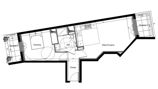 Appartement à vendre 2 pièces 45 m² Clamart