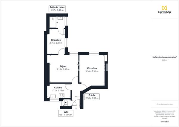 3 pièces - Rue d'Hauteville Paris 10ème