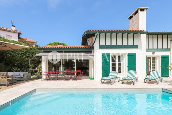 VILLA CRIN BLANC – CHIBERTA PROCHE BIARRITZ, MAISON A LOUER AVEC PISCINE, PLAGE A PIED – 8-10 PERSONNES, ANGLET