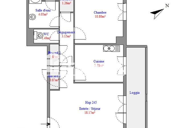 Location Appartement 2 pièces 45.37 m² - RUE VICTOR ROUGIER - LE NOTRE DAME Le Beausset 83330
