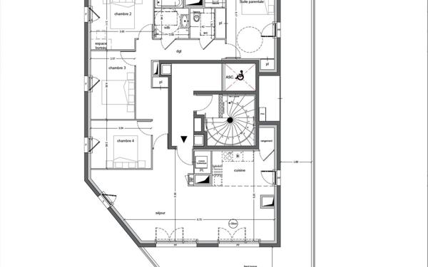 Appartement à vendre    4 pièces • 117,40 m2 Saint-Nazaire