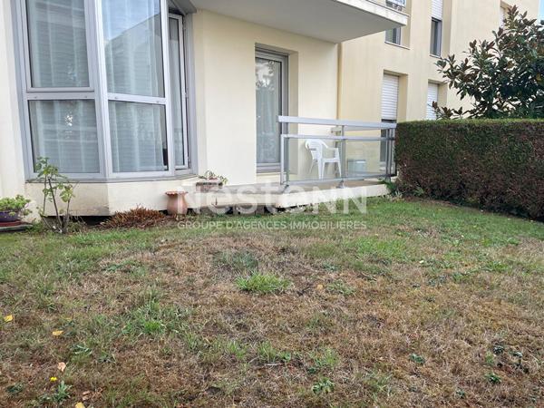 A louer, Vannes, appartement T2 37.40m², rdc avec terrasse et parking