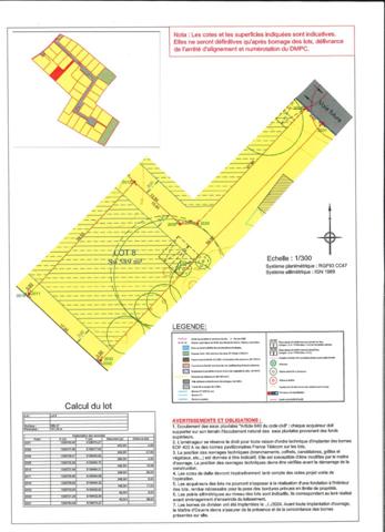 Terrain viabilisé de 589 m² - Notre Dame de Monts