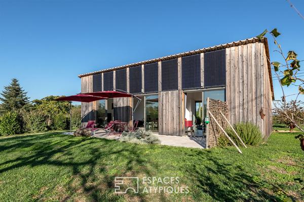 Maison contemporaine bioclimatique avec vue, proche Sarlat.