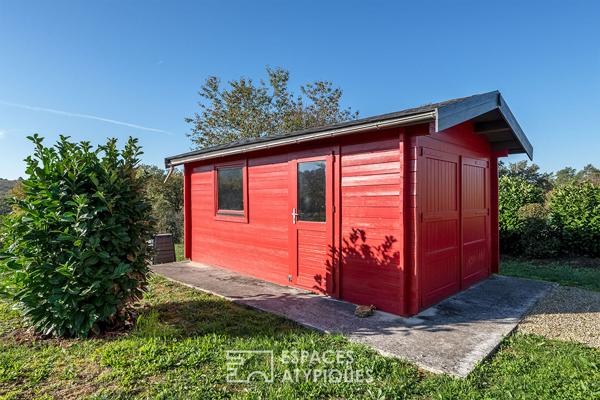 Maison contemporaine bioclimatique avec vue, proche Sarlat.