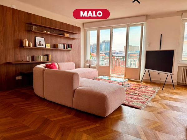 MALO - Appartement T3 d'exception entièrement rénové ? Secteur Opéra/Vieux-Lille