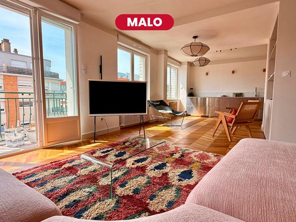 MALO - Appartement T3 d'exception entièrement rénové ? Secteur Opéra/Vieux-Lille