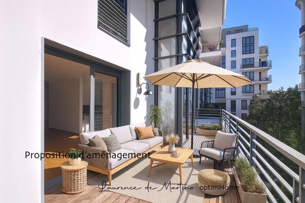 Duplex 3 pièces au 2ᵉ et 3ᵉ étage avec balcon, loggia, proche RER A Nanterre-Ville.