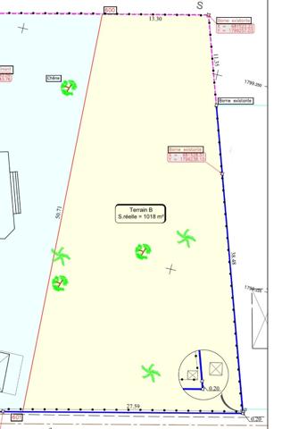 Vente
                Terrain1018 m² - SAINT FRANCOIS (97118)