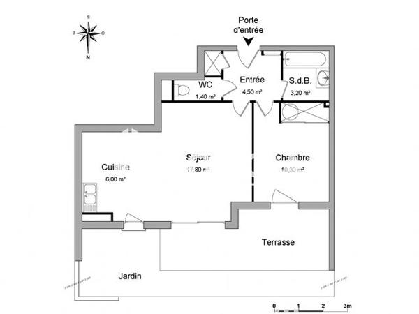 Location Appartement 2 pièces 44.57 m² - 53 ROUTE DE LYON Avignon 84000