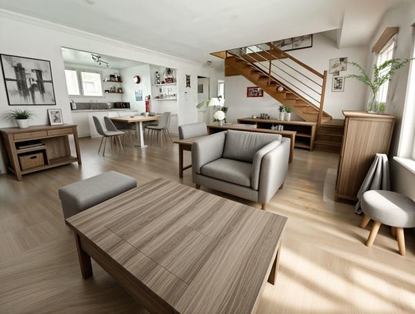 Maison lumineuse à Pluneret, près d'Auray. 128 m² habitables, 220 m² au sol, 640 m² de terrain