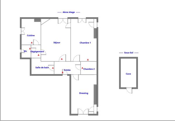 Appartement 3 pièces 48m2