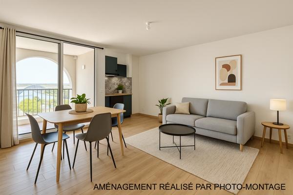 Appartement T2 rénové + terrasse avec vue sur l’étang – CARNON