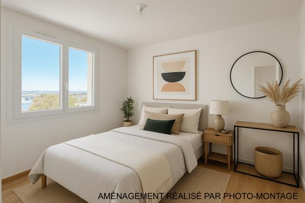 Appartement T2 rénové + terrasse avec vue sur l’étang – CARNON