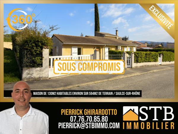 Maison de 130m² environ avec potentiel sur 594m2 de terrain à proximité des commodités