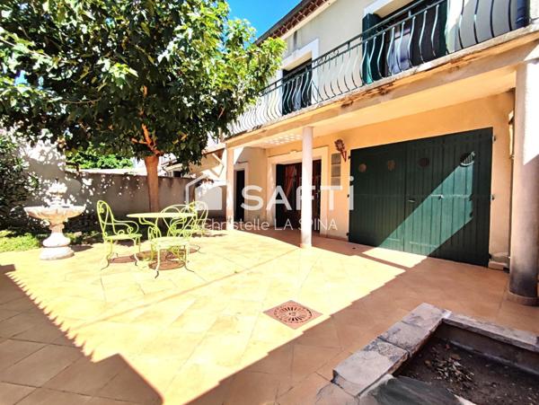 Maison de caractère avec jardin et garage, à quelques pas du centre historique d’Arles