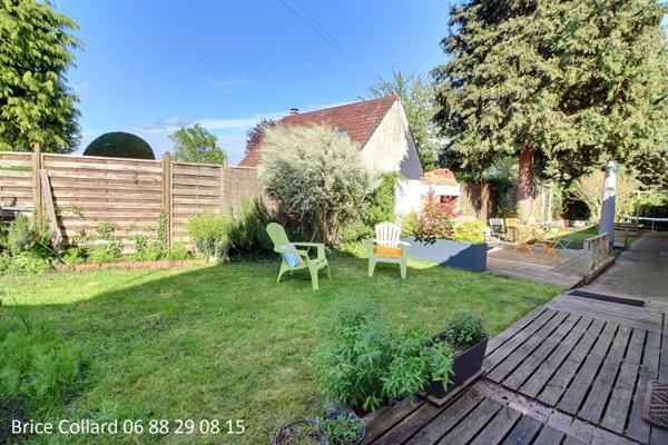 60180 NOGENT SUR OISE Maison de plain-pied 4 chambres jardin atelier