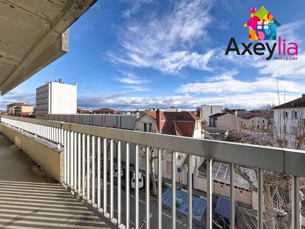 Roanne (42300) A VENDRE - ROANNE CENTRE - PROCHE GARE - APPARTEMENT T5 AVEC QUATRE CHAMBRES, DEUX BALCONS, CAVE ET GARAGE