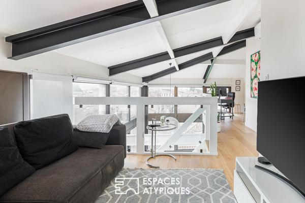 Loft avec vue panoramique sur les toits de Toulouse