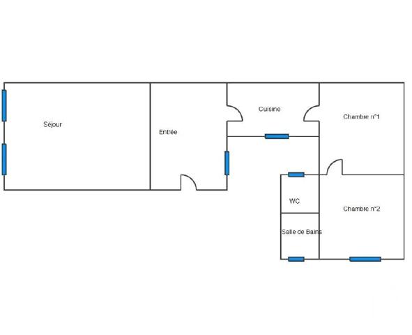 Appartement F3 à vendre  3 pièces - 58,11 m 2   PARIS  - 75002