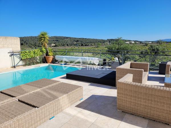 Narbonne Villa contemporaine avec piscine et vue panoramique sur les vignes