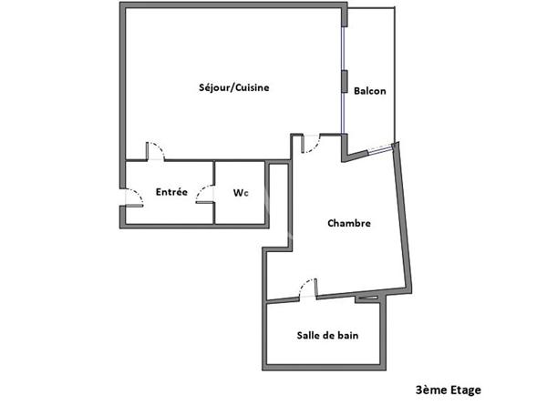 PUTEAUX/ Elysée Wallace - Appartement 2 pièces 48m² - 1 Balcon - 1 Parking