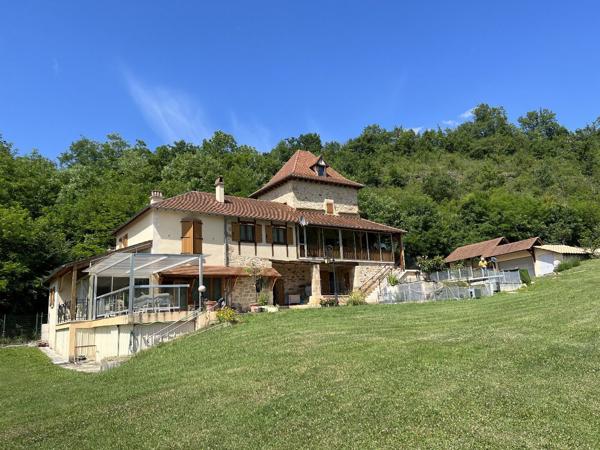 Propriété en bordure de rivière - Lot Figeac
