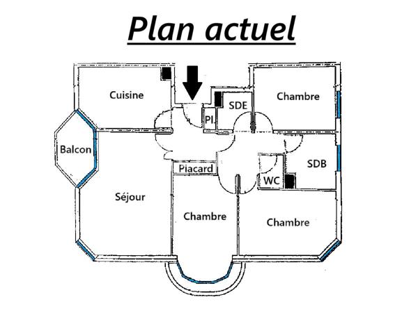 Appartement 5 pièces - 95 m² Bien prestige