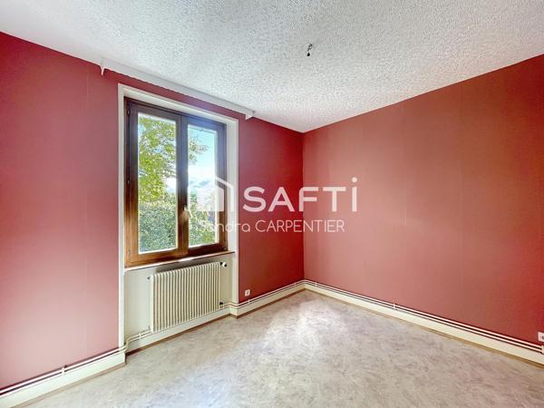 Bel appartement de 61m2 avec une extension possible de 13m² (25m² au sol) et un jardin de 55m²