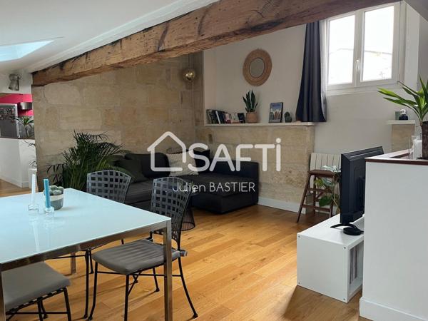 Bordeaux Chartrons rue notre dame - Tram B, T2 rénové au 3ème étage dans une jolie copropriété