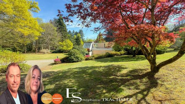 Maison d’architecte d’exception – 304 m² habitables sur 2,7 ha arborés – Changé (72560), aux portes du Mans