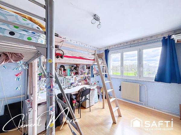 Maison familiale 119 m2 habitable sur 3 niveaux avec 4 chambres, terrasse et garage !!!