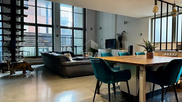 Loft 3 pièces avec parking et terrasse DPE C