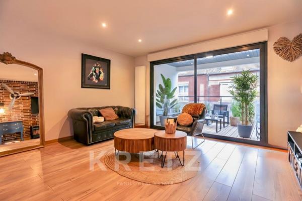 Maison de ville contemporaine avec garage
