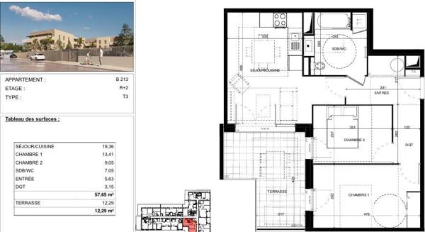 Appartement (neuf) à vendre 3 pièces 58 m² Castries