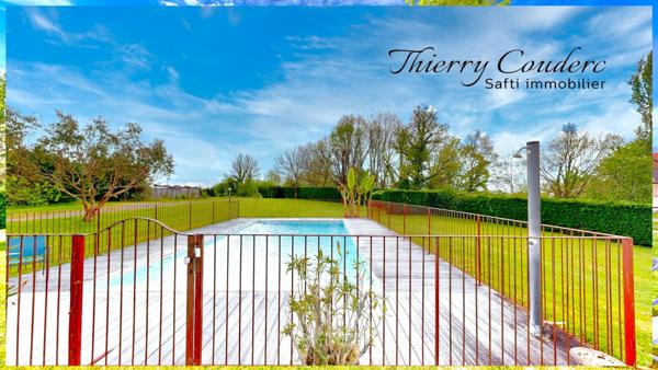 Corps de ferme restauré avec piscine et terrain de 38826 m².