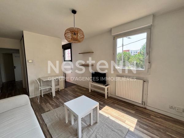 À louer T2 meublé de 36,17 m² avec parking en sous-sol Quartier Jolimont / Roseraie