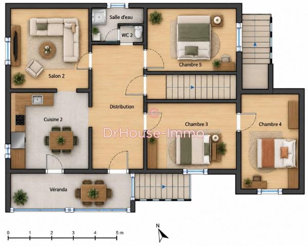 Appartement à vendre 5 pièces de 140 m²