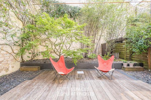 Loft avec jardin japonais aux Chartrons