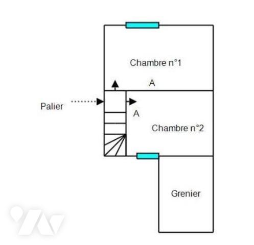  DEUX MAISONS mitoyennes avec cour et grandes dépendances au cœur de BALLON ST MARS