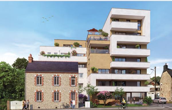 RENNES - Rue de Chateaugiron - T5 DERNIER ETAGE - TERRASSE OUEST