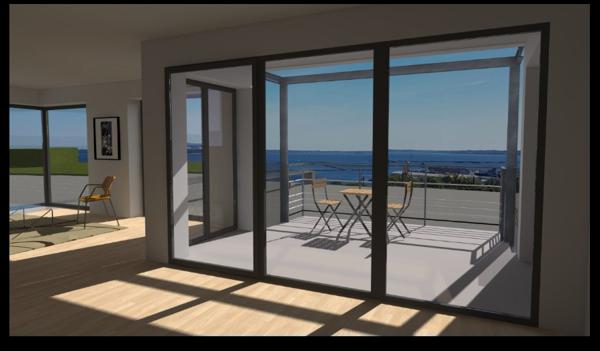 T5 de standing avec belle vue mer - 302 , Brest