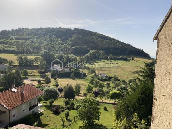 Cette bâtisse de 140 m2, est située dans la rue principale d'Allègre. 
Elle est intéressante, à la fois pour un projet d'habitation, de commerce ou de location. Sa situation en fait un point stratégique. 
La vue sur le Mont bar est sans équivoque, avec un jardin sans vis à vis, situé plein sud.
D'un point de vue structurel, la toiture est en très bon état, double vitrage sur les parties principales, et l'assainissement est collectif.
En fonction de votre projet, il y aura des modifications à faire. Jolie potentiel.