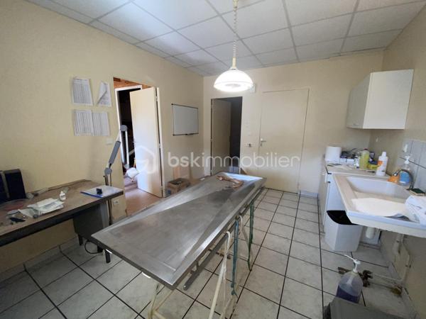 Cette bâtisse de 140 m2, est située dans la rue principale d'Allègre. 
Elle est intéressante, à la fois pour un projet d'habitation, de commerce ou de location. Sa situation en fait un point stratégique. 
La vue sur le Mont bar est sans équivoque, avec un jardin sans vis à vis, situé plein sud.
D'un point de vue structurel, la toiture est en très bon état, double vitrage sur les parties principales, et l'assainissement est collectif.
En fonction de votre projet, il y aura des modifications à faire. Jolie potentiel.
