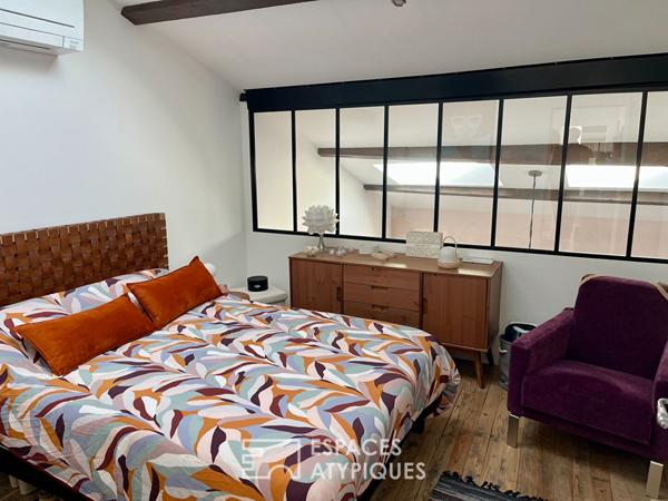 Appartement duplex rénové avec terrasse et garage dans le coeur historique