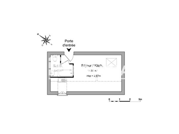 Location Studio 18.05 m² - 7 RUE DE MULHOUSE Nancy 54000