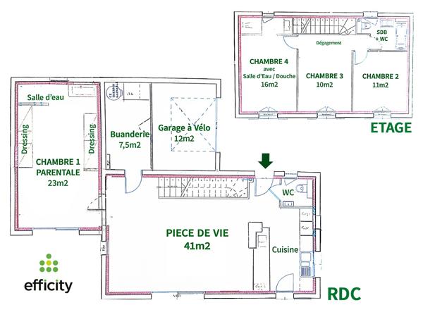 Maison
         5 pièces
        - 122 m² Exclusivité 598 000 € *
